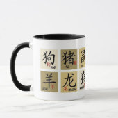Chinesische Zodiac-Zeichen-Tasse Tasse (Links)