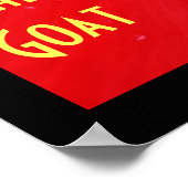 Chinesische Zodiakziege Poster (Ecke)