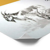 Chinesische Zodiakziege Poster (Ecke)