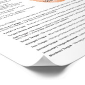 Chinesische Zungendiagnose Akupunktur-Poster Poster (Ecke)