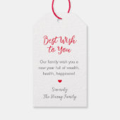 Chinesischer 圣 诞 快 frohe Weihnachtsgeschenkmarke Geschenkanhänger (Rückseite)