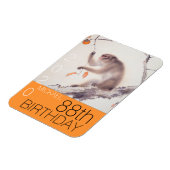 Chinesischer Affe Jahr Japanisches Gemälde Geburts Magnet (Linke Seite)