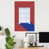 Chinesischer Apothekerschrank Druck Poster (Heimbüro)