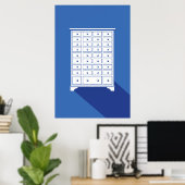 Chinesischer Apothekerschrank Druck Poster (Heimbüro)