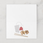 chinesischer Ausstieg Platzkarte (Außenseite Aufgefaltet)