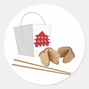 chinesischer Ausstieg Runder Aufkleber