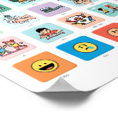 Chinesischer Autismus AAC PECS Mitteilung über die Poster (Ecke)