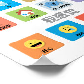 Chinesischer Autismus AAC PECS Mitteilung über die Poster (Ecke)