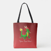 Chinesischer Azur-Drache Tasche (Rückseite)
