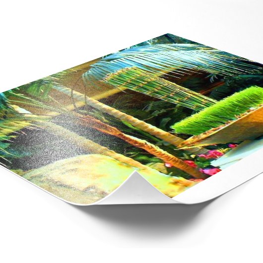 Chinesischer Bambu Fotodruck (Ecke)