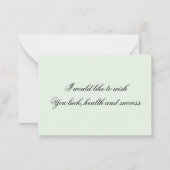 Chinesischer Bambus im Malstil Mitteilungskarte (Rückseite)