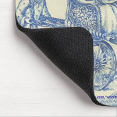 Chinesischer Blauer Toile Mousepad (Ecke)