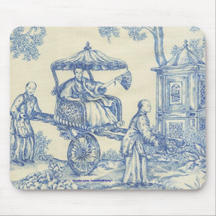Chinesischer Blauer Toile Mousepad