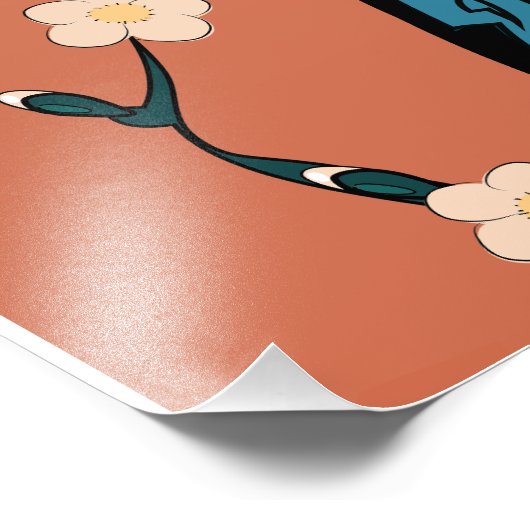 Chinesischer Blossom Fotodruck (Ecke)