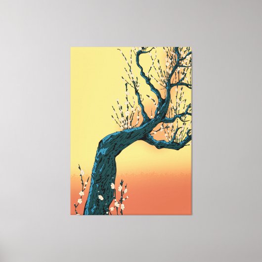 Chinesischer Blossom Leinwanddruck (Vorderseite)