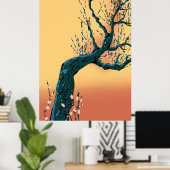Chinesischer Blossom Poster (Heimbüro)