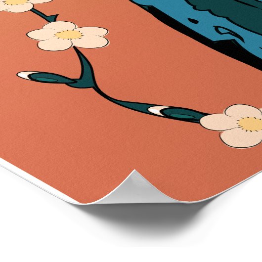 Chinesischer Blossom Poster (Ecke)
