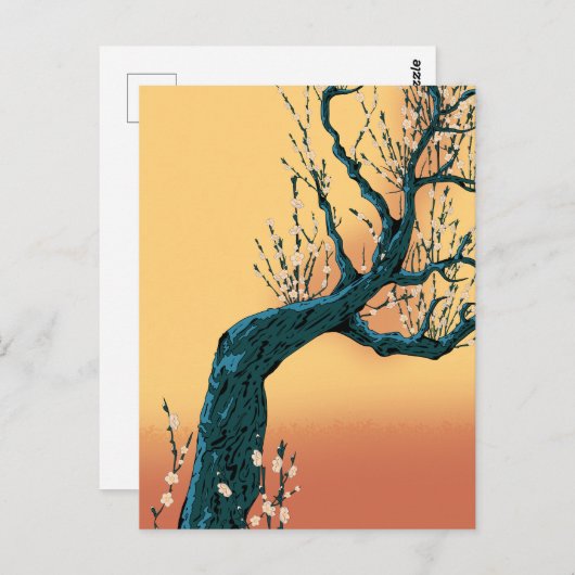 Chinesischer Blossom Postkarte (Vorne/Hinten)