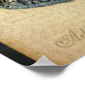 Chinesischer Blue Dragon Custom Print Poster (Ecke)