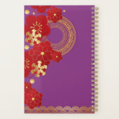 Chinesischer Blume-Planer für das neue Jahr 2024 Planer (Rückseite)