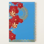 Chinesischer Blume-Planer für das neue Jahr 2024 Planer (Rückseite)