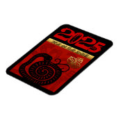 Chinesischer Brauch Neujahr Zodiac Geburtstag FM Magnet (Linke Seite)