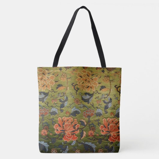Chinesischer Brokat Grün Tasche (Vorderseite)