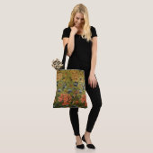 Chinesischer Brokat Grün Tasche (Am Model)