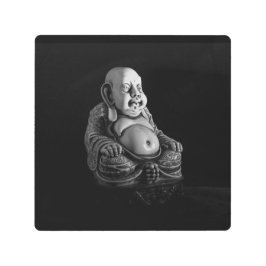 Chinesischer Buddha in Schwarz-Weiß