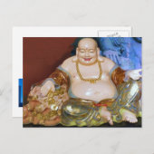 Chinesischer Buddha lacht Postkarte (Vorne/Hinten)