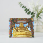 Chinesischer Buddha Postkarte (Stehend Vorderseite)