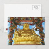 Chinesischer Buddha Postkarte (Vorne/Hinten)