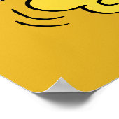 Chinesischer Cartoon für Neujahrsdrache Poster (Ecke)