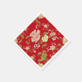 Chinesischer Cocktail in Vintager orientalischer B Serviette (Ecke)