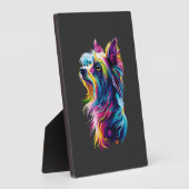 Chinesischer Cresta-Hund Fotoplatte (Seite)
