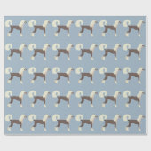 Chinesischer Crested Hund Geschenkpapier (Flach)
