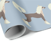 Chinesischer Crested Hund Geschenkpapier (Rolleneckpunkt)