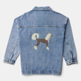 Chinesischer Crested Hund Jeansjacke