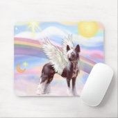 Chinesischer Crested Hund Mousepad (Mit Mouse)