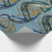 Chinesischer dekorativer Drache Geschenkpapier (Ecke)