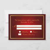 Chinesischer Doppelglückdrache / Phönix-UAWG RSVP Karte (Rückseite)