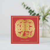 Chinesischer doppelter einladung (Stehend Vorderseite)