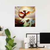 Chinesischer Drache (10) Poster (Heimbüro)