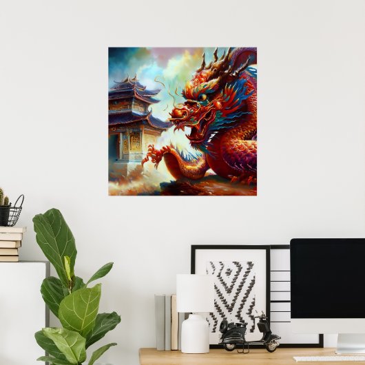 Chinesischer Drache (11) Poster (Heimbüro)