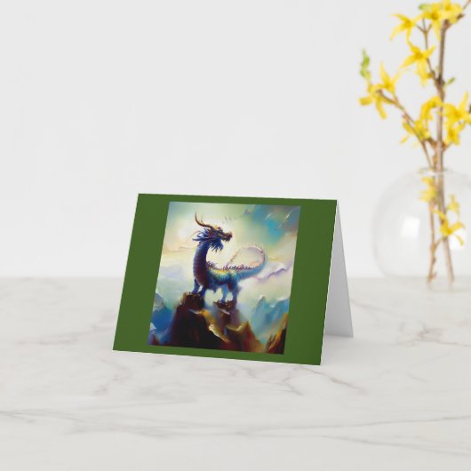 Chinesischer Drache (12) Karte (Gelbe Blume)