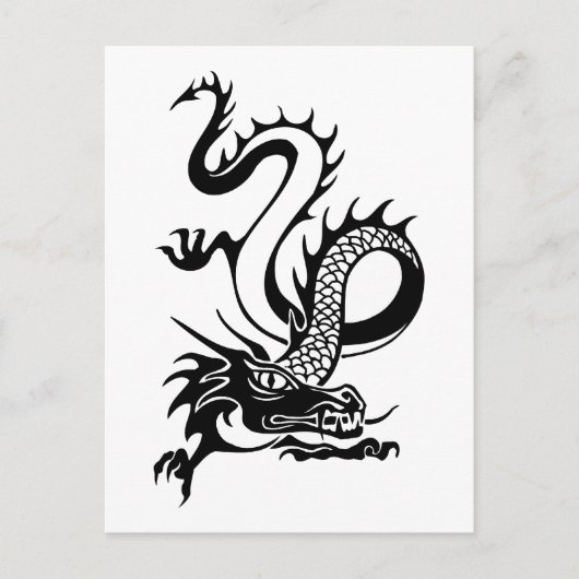Chinesischer Drache (13) Postkarte (Vorderseite)