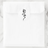 Chinesischer Drache (1) Runder Aufkleber (Tasche)
