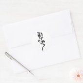 Chinesischer Drache (1) Runder Aufkleber (Umschlag)