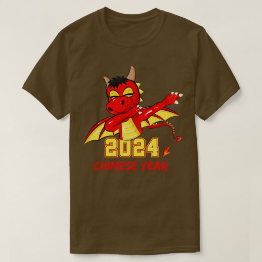 Chinesischer Drache 2024 T-Shirt (Design vorne)