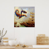 Chinesischer Drache (20) Poster (Küche)